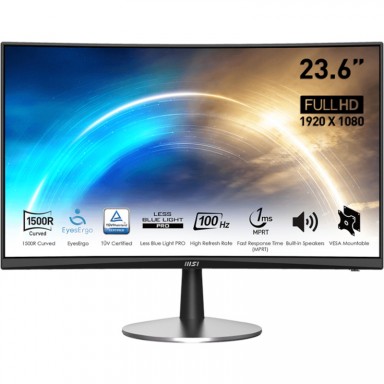 Monitor LED MSI Pro MP2422C Curbat 23.6 inch Full HD VA 1 ms 100 Hz, HDMI, VGA